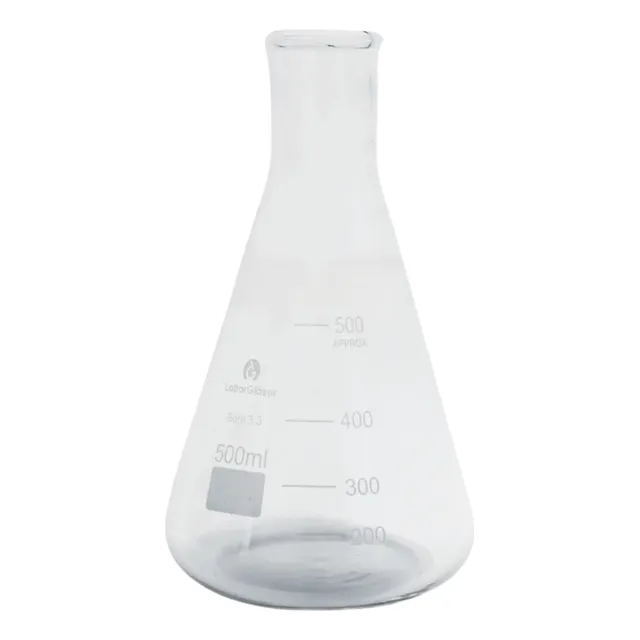 Matraz Vidrio Erlenmeyer 500 Cc Ch