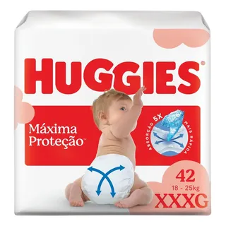 Huggies Fralda Descartável Máxima Proteção XXXG - 42 Unidades