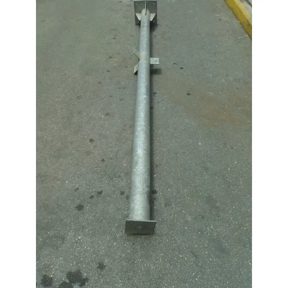 Tubo Mastil Galvanizado 4¨con Anclaje 