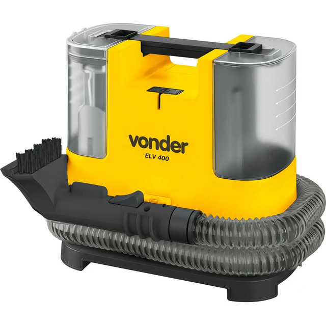 Extratora Portátil Para Limpeza Estofados Elv400 Vonder Amarelo 127v Extratora Portátil Para Limpeza Estofados Elv400 Vonder Amarelo 127v