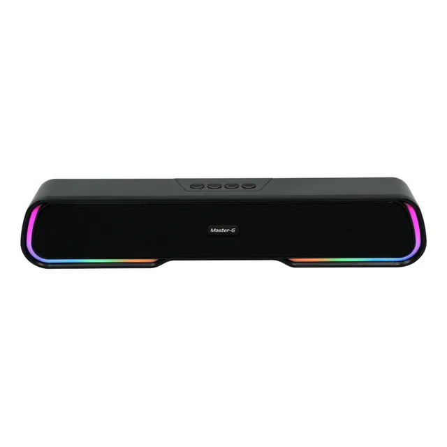 Soundbar Parlante Gamer Bluetooth Luces Rgb 1200mah Color Negro Master-G
