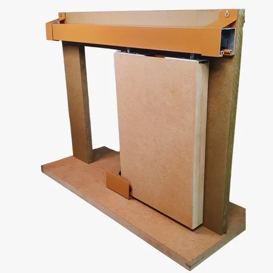 Kit Porta De Correr Até 75cm Cor Cereja Trilho 1,5m Inteiro