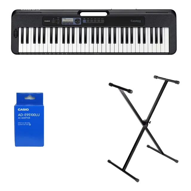 Teclado Organeta Casio Ct-s300 5 Octavas Adaptador + Base