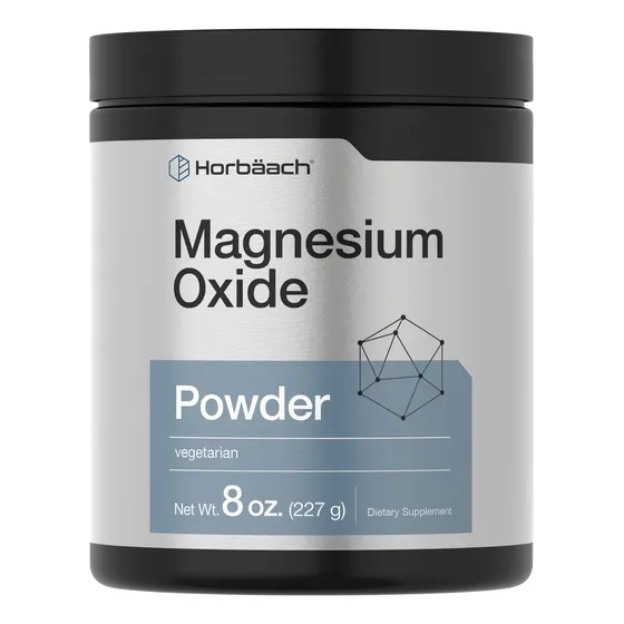 Suplemento Horbäach De Óxido De Magnesio En Polvo 400 Mg 227