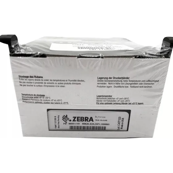 Ribbon Zebra Para Impresora Zxp Serie 1 Negro 1000 Imagenes