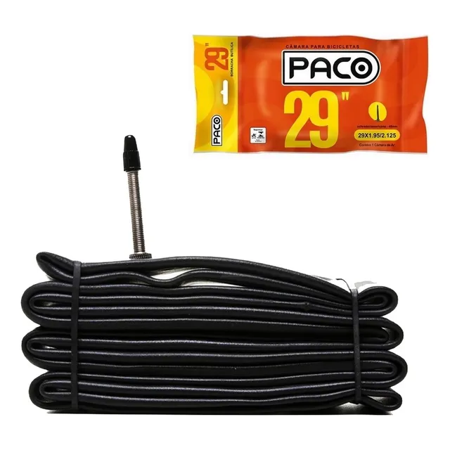 Câmara De Ar Aro 29x1.95/2.125 Válvula Presta 48mm Paco Bike