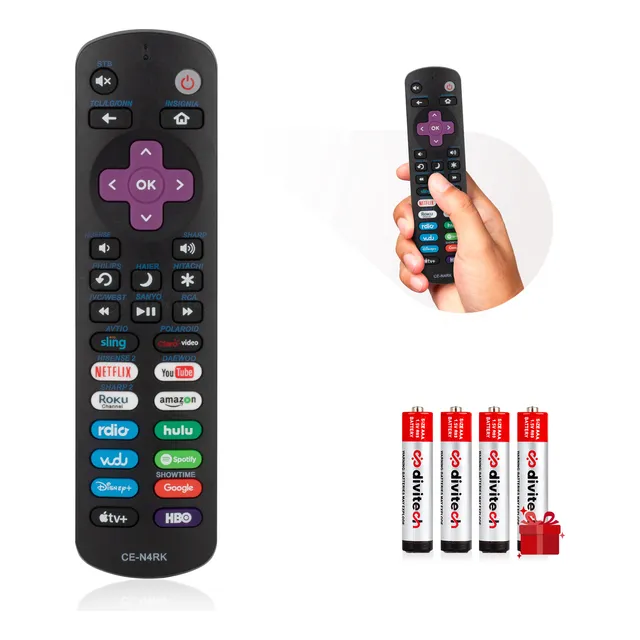 Control Remoto Compatible Con R0ku Divitech Decodificador 
