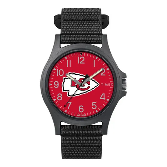 Reloj Timex Nfl Kansas City Chiefs 10cm Con Correa Negra