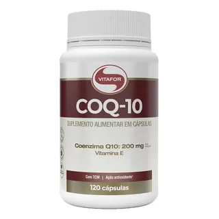 Coezima Coq-10 120 Cåpsulas - Vitafor - 200mg Por Porção Coezima Coq-10 120 Cåpsulas - Vitafor - 200mg Por Porção