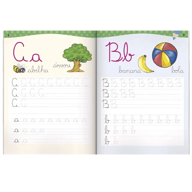 Livro Aprendendo Escrever - Caderno De Caligrafia Infantil
