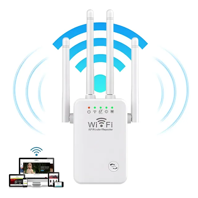 Repetidor Inalámbrico Extensor De Alcance Wifi Router Blanco