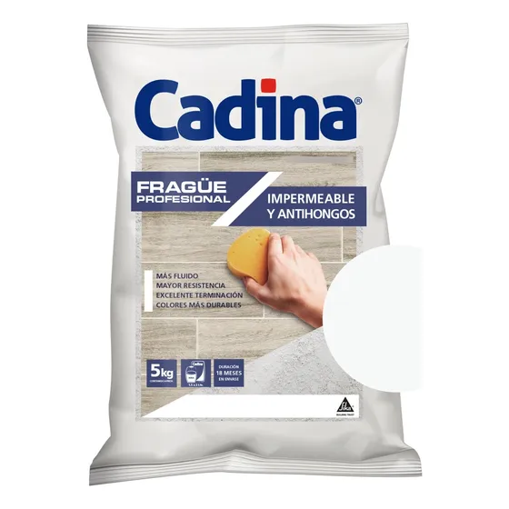 Frague Fluido Blanco Antihongos Impermeable 5 Kg Cadina 