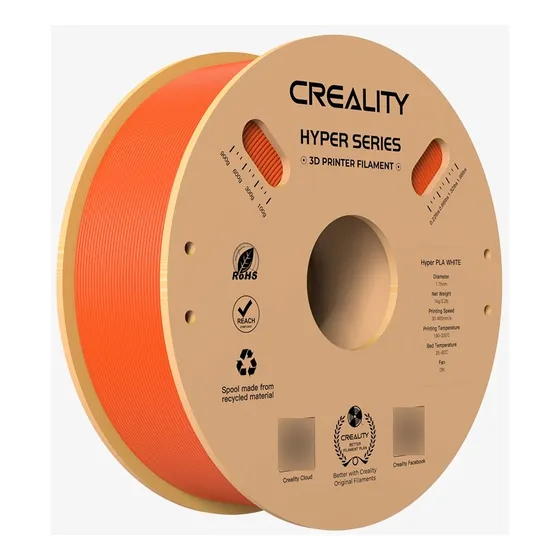 Filamento Impressora 3d Creality Pla Hyper 1kg - Laranja