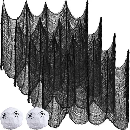 Tatuo 4 Pack Halloween Creepy Cloth 31 X 87 Inch Con Wnlwt
