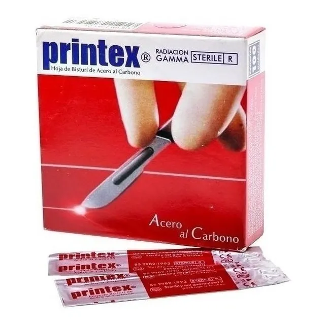 Hoja De Bisturi Descartable Barberia Medicina Printex X 100u