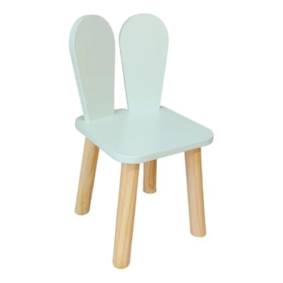 Cadeira Infantil Orelha Coelho Cor Verde Mint