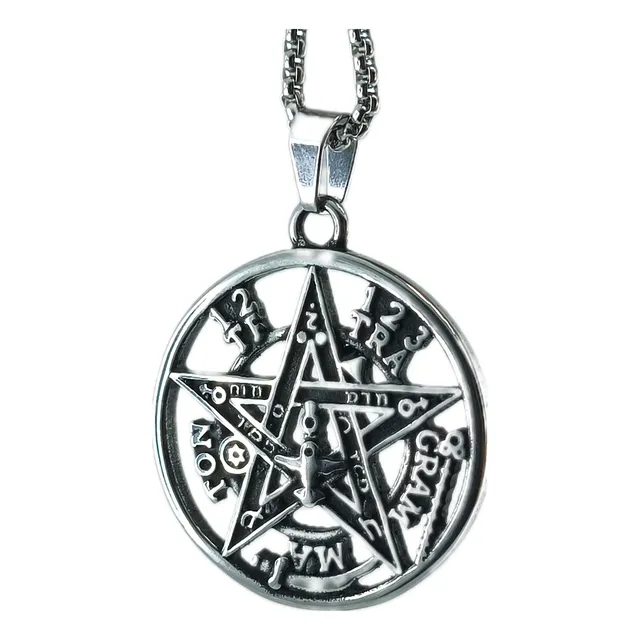 Collar Tetragramatron Sagrado Amuleto  Pentagrama Estrella