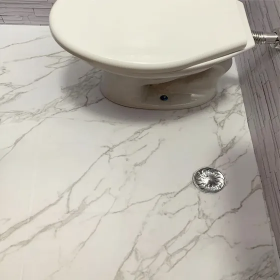 Adesivo Especial Para Piso Mármore Claro  Lavável