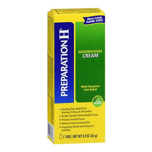 Crema Para Hemorroides Preparation H Con Aloe, 26 Ml (paquet