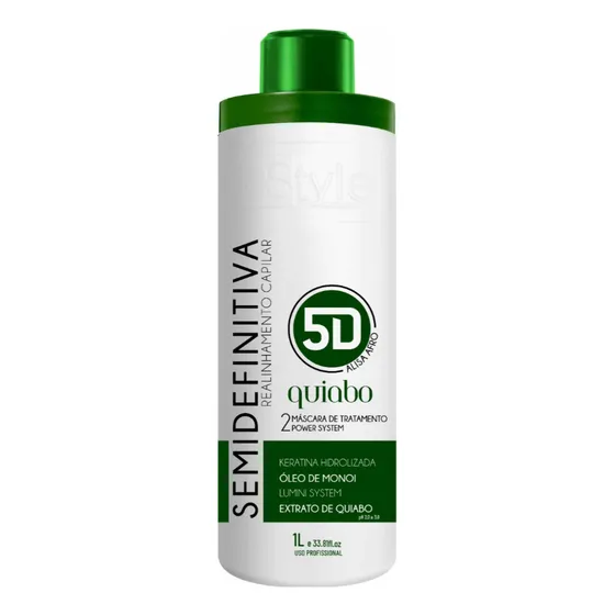 Semi Definitiva 5d Quiabo Compatível Tioglicolato Amônia 1l