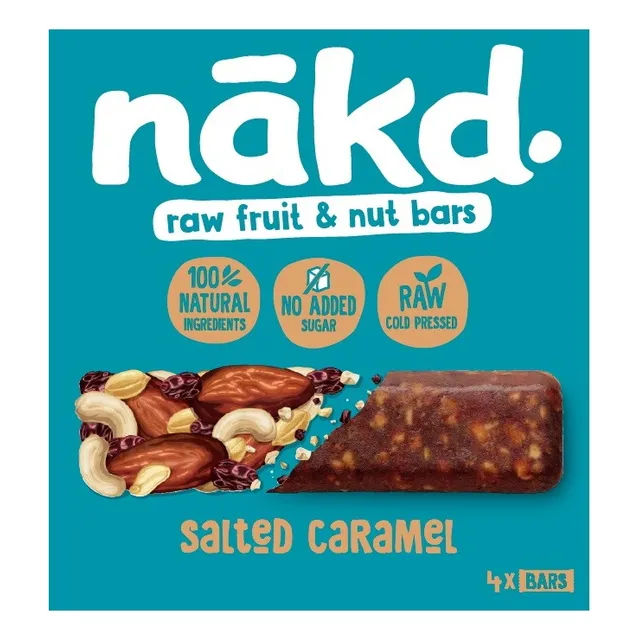 Nakd Barra De Frutos Sabor Caramelo Salado 140 Gr
