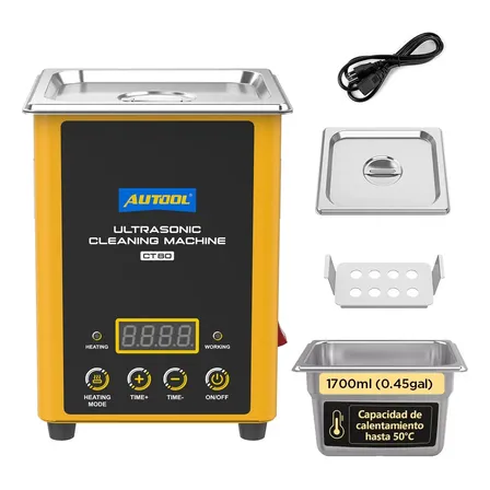 Tina Ultrasonido Limpieza De Inyectores Calentar 1700ml Auto