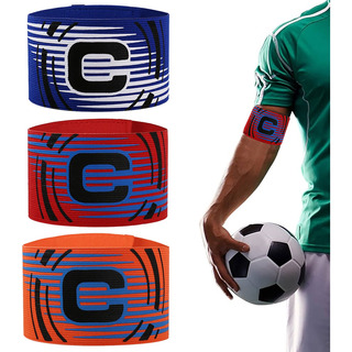 3 Pcs Brazalete De Capitán De Nailon Regulable P/deporte 3 Pcs Brazalete De Capitán De Nailon Regulable P/deporte