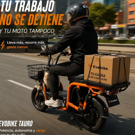 Bici Eléctrica Tipo Moto 50km Autonomía
