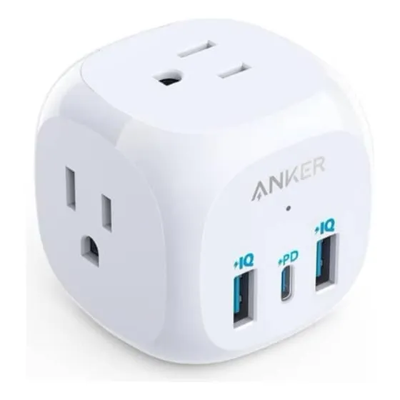 Multiplicador De Toma De Corriente X 6  Anker | Usb 321