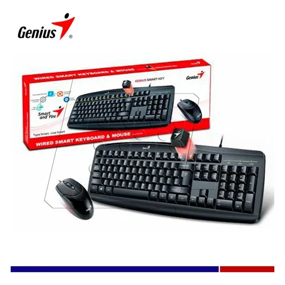 Combo Teclado Y Mouse Genius Km-200 Usb Negro