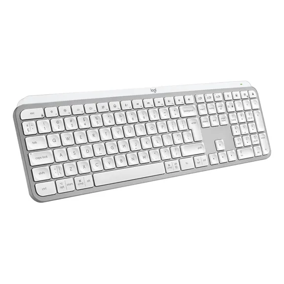 Teclado Logitech Mx Keys S Mult Usb Cinza Claro - 920-011564
