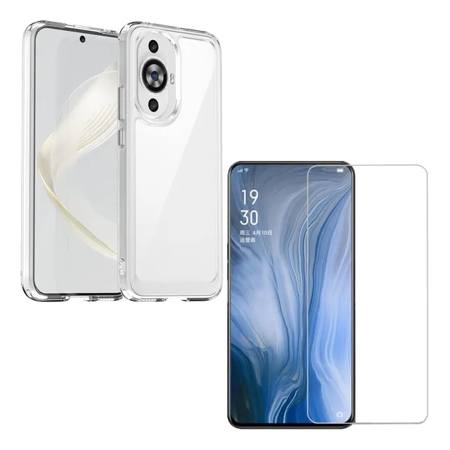 Estuche Forro Rígido + Vidrio Templado Uv Para Celular