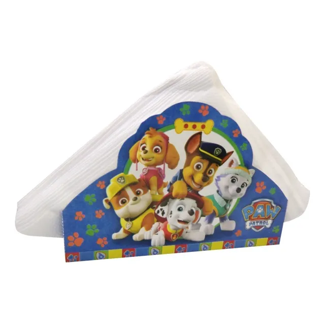 Servilletero Con 15 Servilletas Paw Patrol