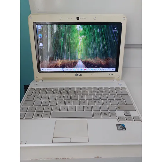 Netbook Lg X140 Intel Atom 2gb Ram 320gb Hd Win 10 Wi-fi Bad Branco