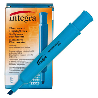 Integra Desk Chisel Tip, Azul Fluorescente (ita Integra Desk Chisel Tip, Azul Fluorescente (ita