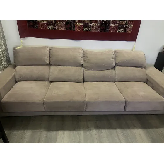 Sillón 4 Cuerpos Con 2 Puff E Isla