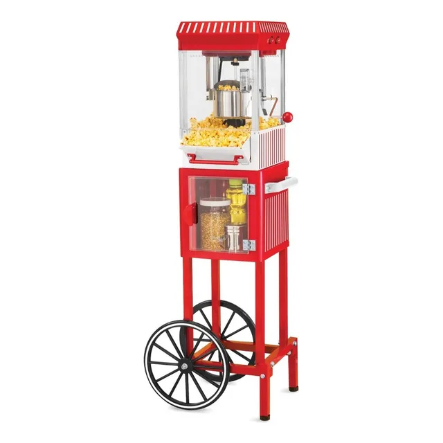 Máquina de palomitas Nostalgia KPM200CART roja 380W