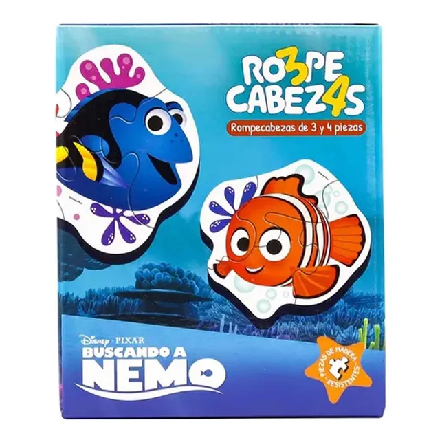 Disney Pixar Buscando A Nemo (rompecabezas 3 Y 4 Piezas) - D