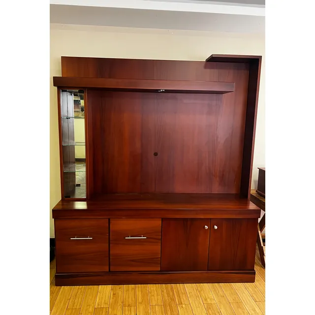 Centro De Entretenimiento Madera Mueble Para Tv