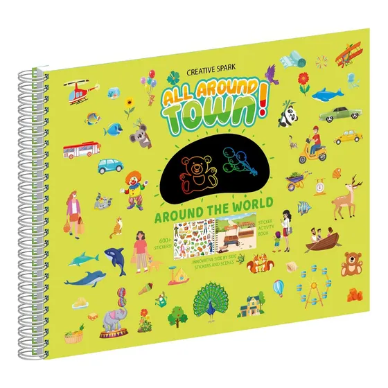 Calcomanías Y Libro Para Colorear Para Niños  Calcomanías D