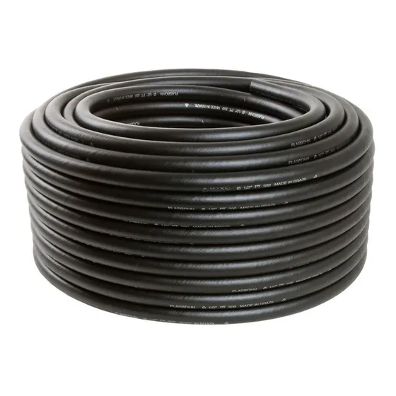 Mangueira Ar E Água Pt 300 Psi 3/4 - 50 Metros Emborrachada Cor Preto
