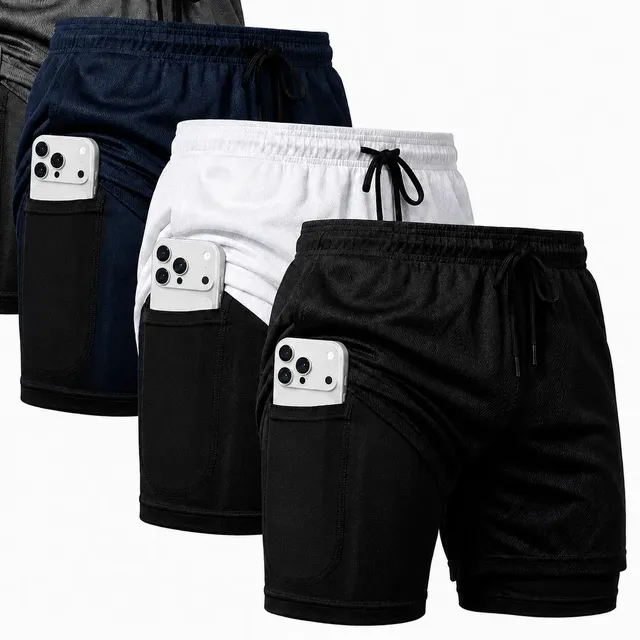 Kit com 4 Bermudas 2 Em 1