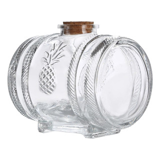 I Dispensador De Licor De Vidrio En Forma De Barril De 1l I Dispensador De Licor De Vidrio En Forma De Barril De 1l