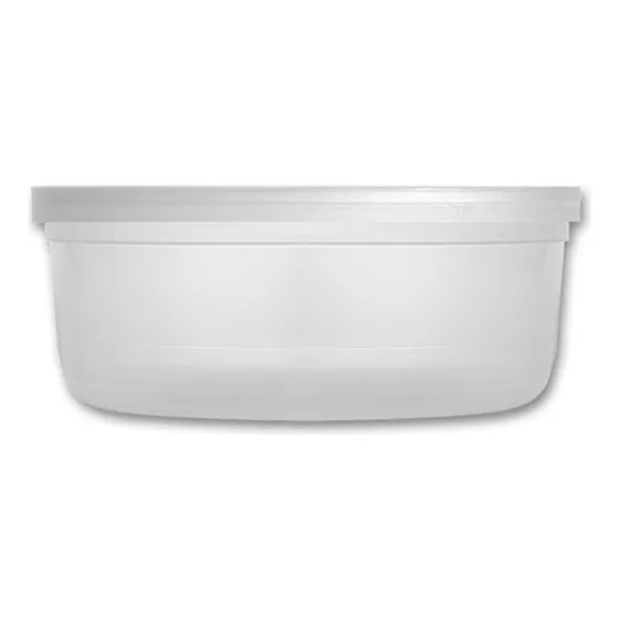 Tina Plástica 8oz - 250cc Con Tapa  