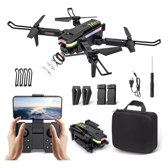 Ls-xt8 Mini Drone Profissional Com Câmera 4k E Duas Baterias