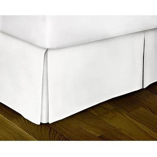 Funda Para Base De Cama 2 1/2 Plazas Smdec Cubre Sommier Batista Blanco Expandible Hasta 190cm Largo X 150cm Ancho X 35m Alto