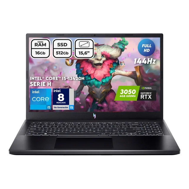 Portátil Gamer Acer Nitro I5 13420h Ram16gb Ssd512gb Rtx3050