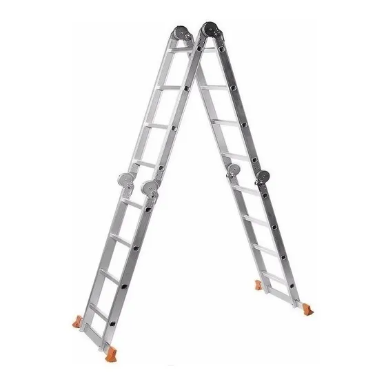 Escalera De Aluminio Multipropósito Lüsqtoff Le400 - Premium