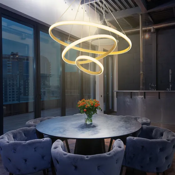 Lampara Colgante Decorativa Techo Moderna Blanca Interiores