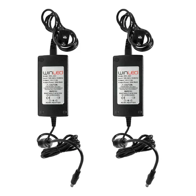 Eliminador De Voltaje Cd 12v A 5amp Interior Wel-002 2 Pzas